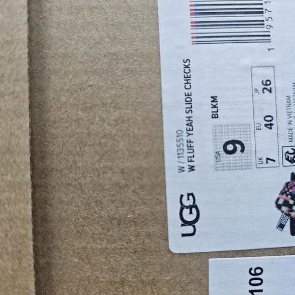 UGG NEW! fluff yeah slides furry wool uggs sandals slippers elastic heel strap